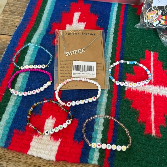 Other - SWIFTIE  necklace and 6 bracelets NWT ♥️